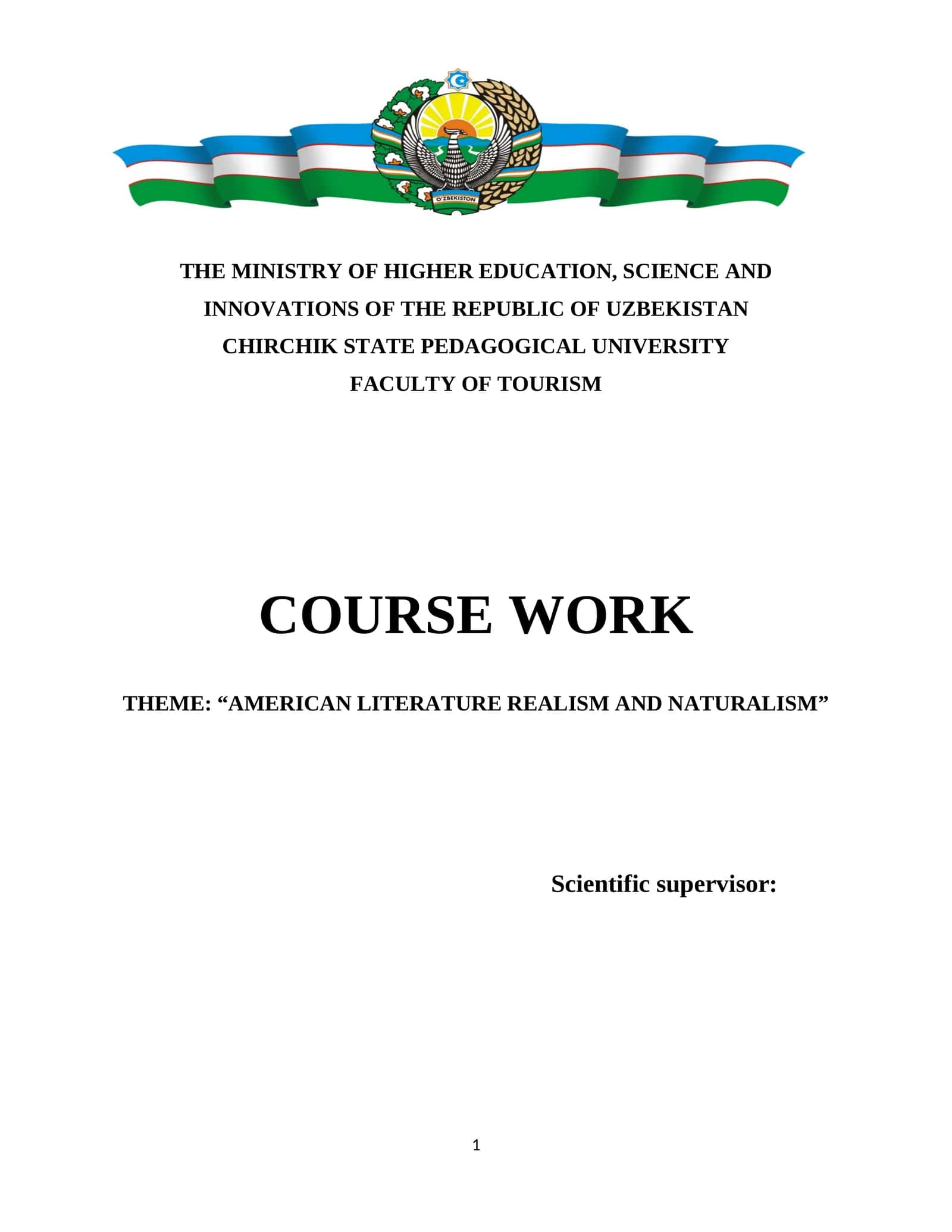 AMERICAN LITERATURE REALISM AND NATURALISM 1
