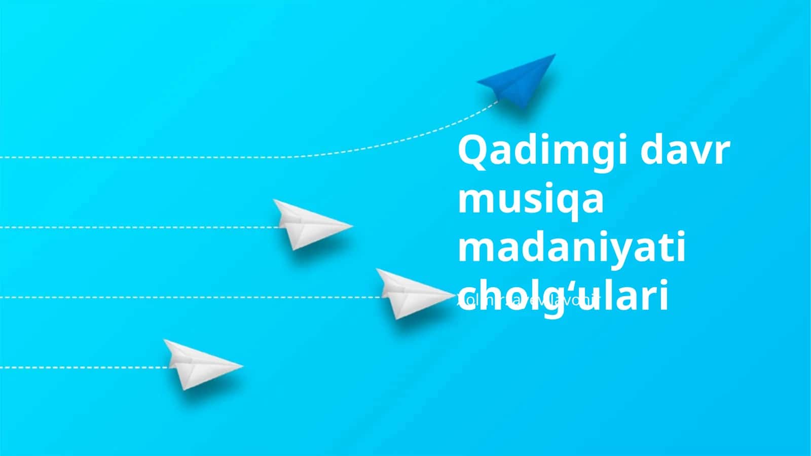 Qadimgi davr musiqa madaniyati cholgʻulari 1