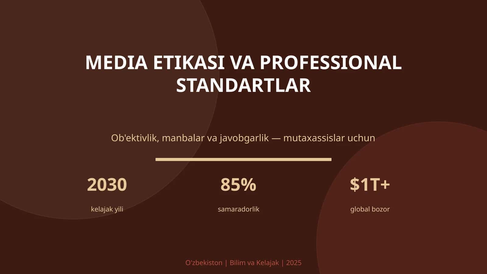 MEDIA ETIKASI VA PROFESSIONAL STANDARTLAR 1