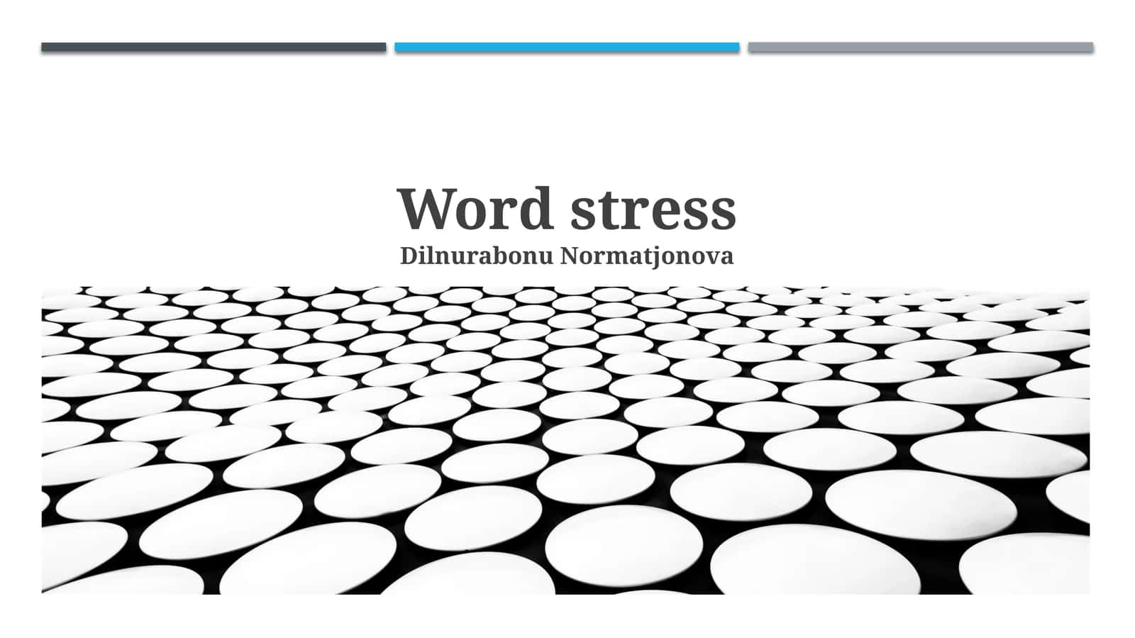 Word stress 1