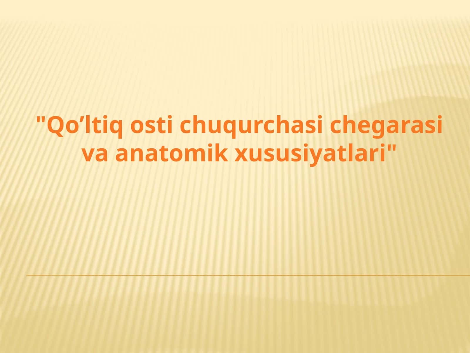 Qo’ltiq osti chuqurchasi chegarasi va anatomik xususiyatlari 1