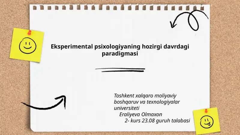 Eksperimental psixologiyaning hozirgi davrdagi paradigmasi 1