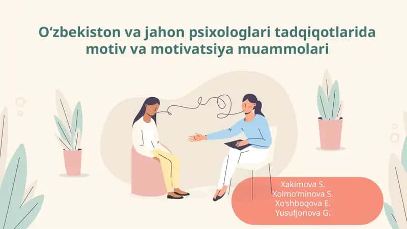 Motiv va motivatsiya 1