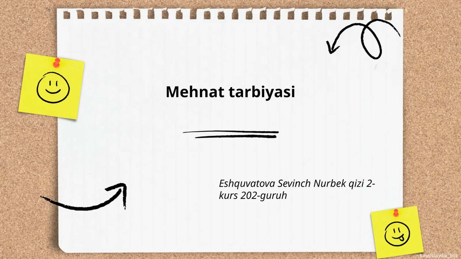 Mehnat madaniyati va intizomi 1