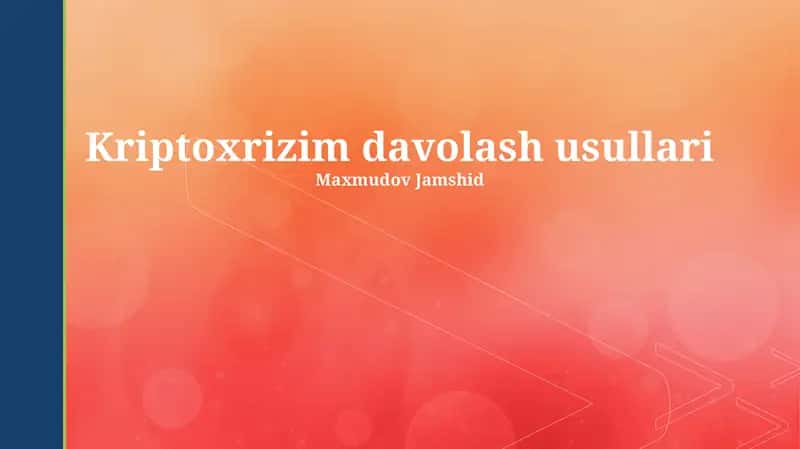 Kriptoxrizim davolash usullari 1