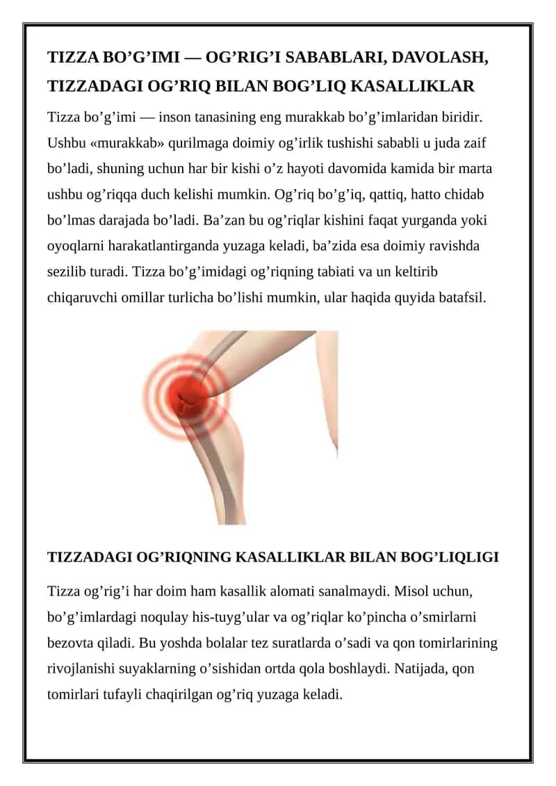 Tizza og'rig'i 1