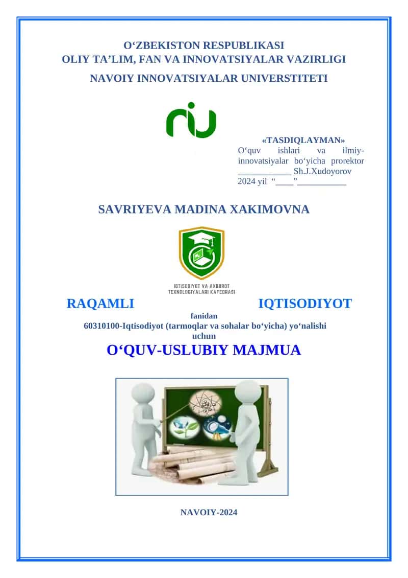 Raqamli iqtisodiyot 1