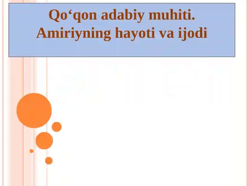 Qo‘qon adabiy muhiti