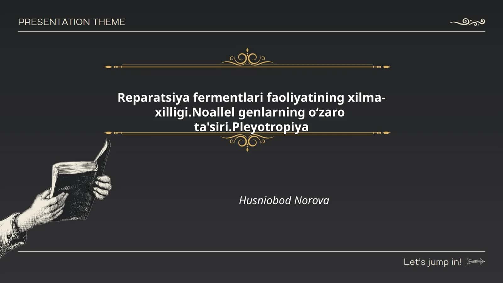 Reparatsiya fermentlari faoliyatining xilma-xilligi 1