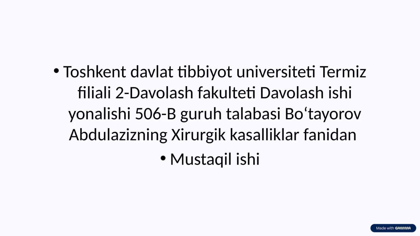 Jarrohlikda parenteral oziqlantirish: Asoslar va amaliyot 1