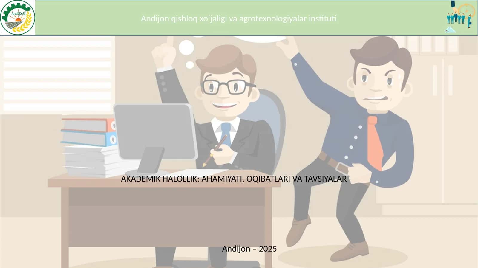 AKADEMIK HALOLLIK: AHAMIYATI, OQIBATLARI VA TAVSIYALAR 1