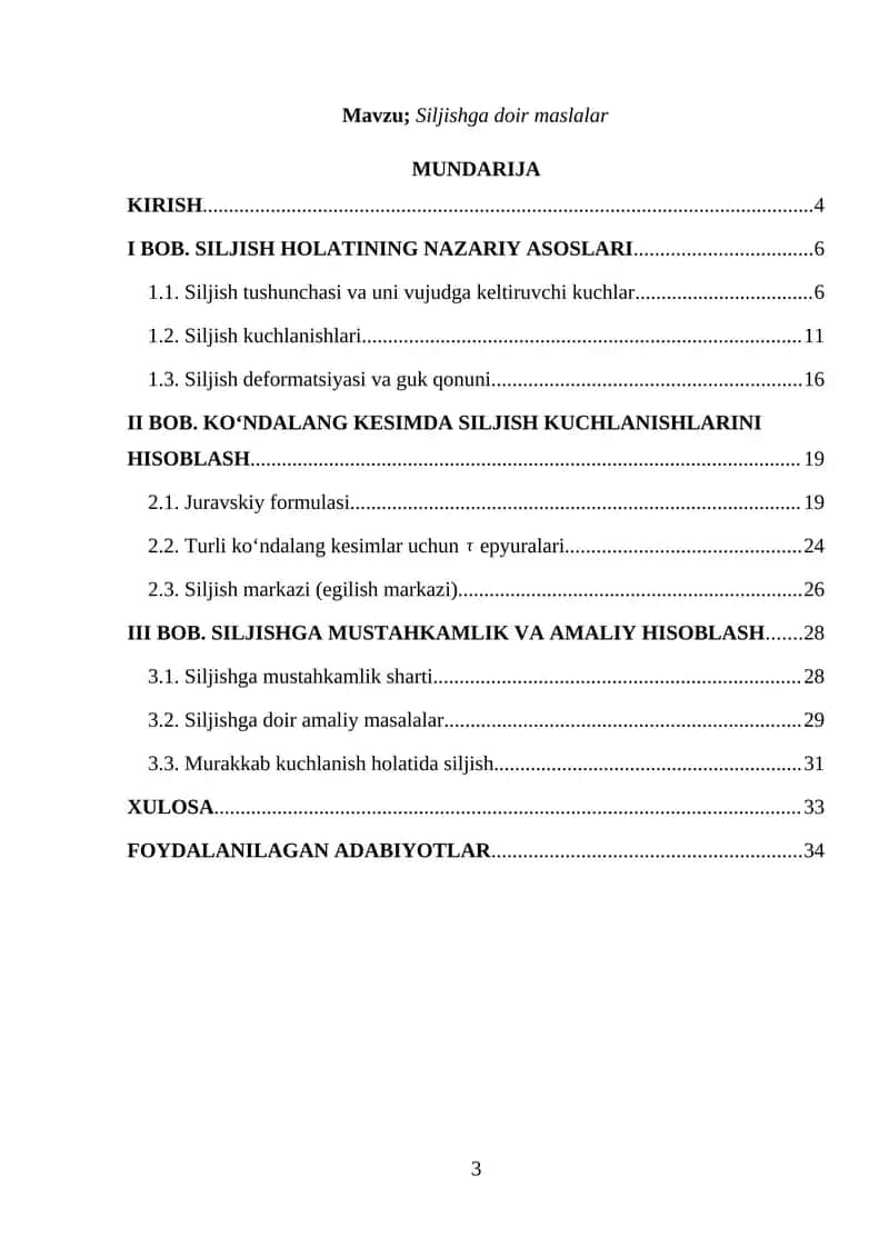 Siljishga doir maslalar 1