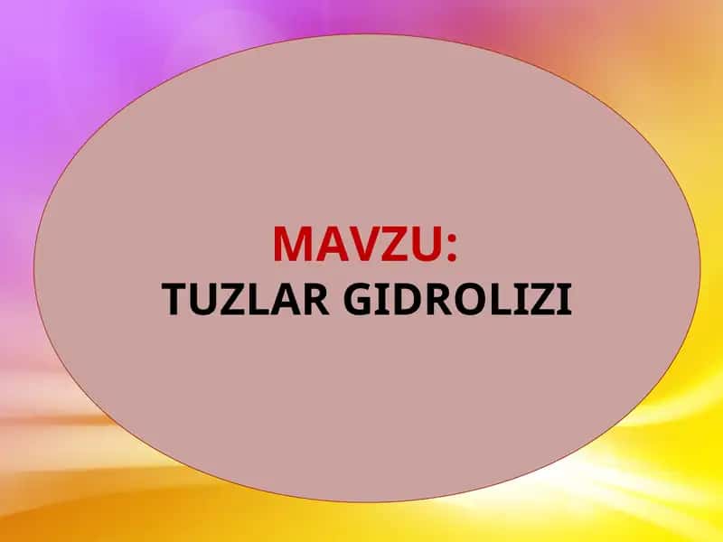 TUZLAR GIDROLIZI 1