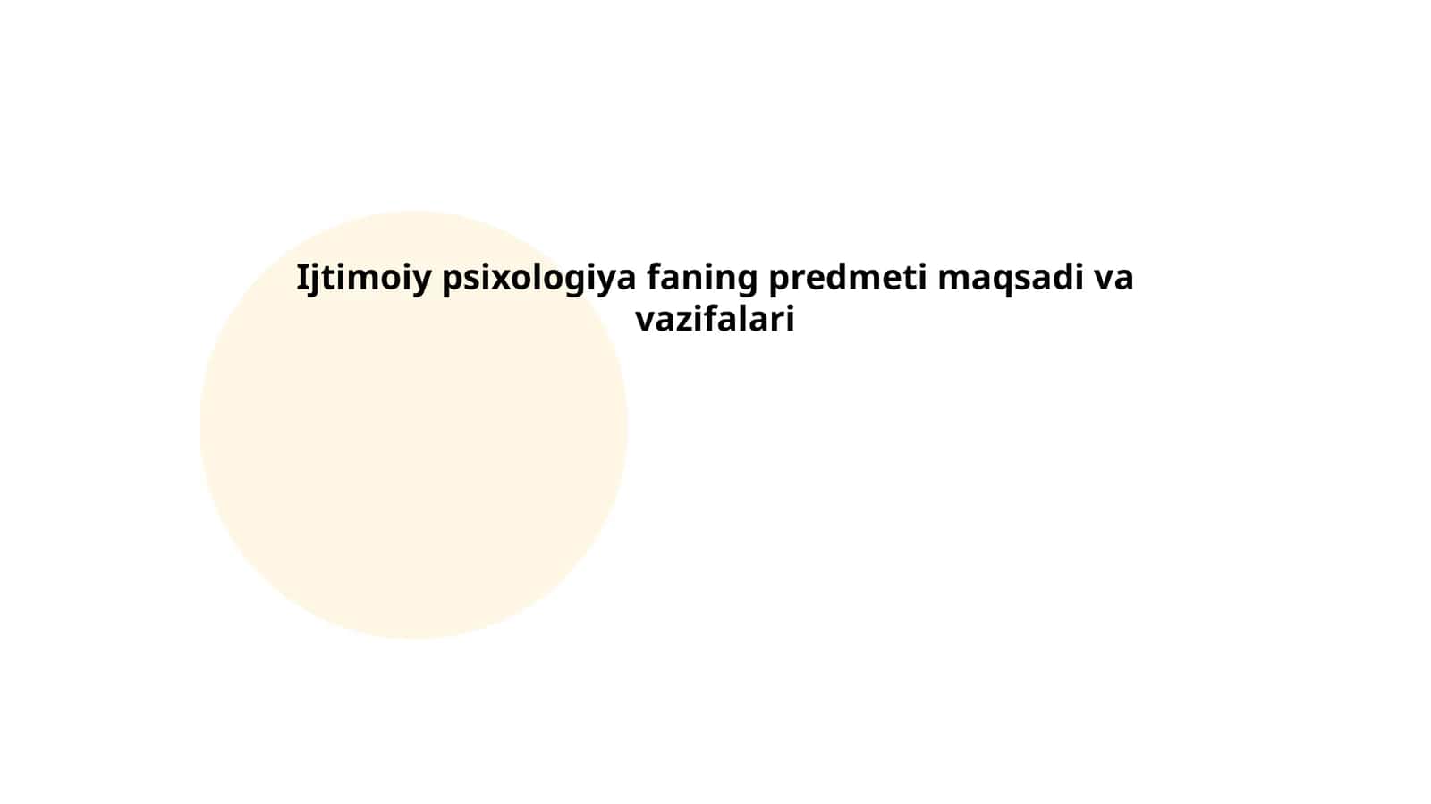 Ijtimoiy psixologiya faning predmeti maqsadi va vazifalari 1