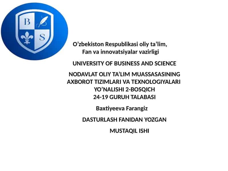Algoritmlar 1