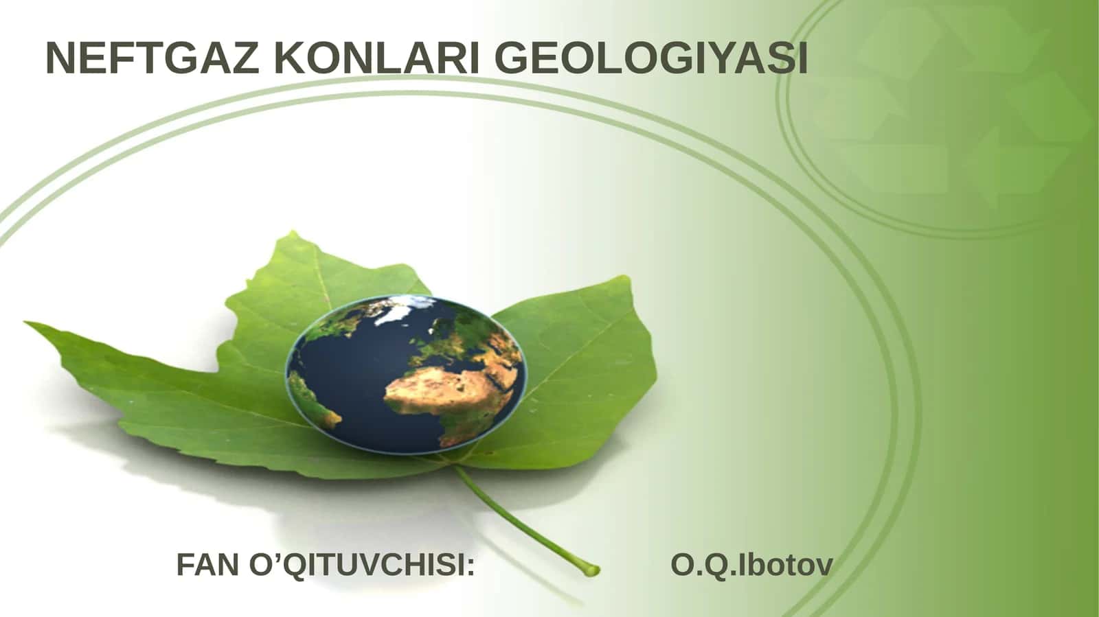 Neft va gaz konlari geologiyasi 1