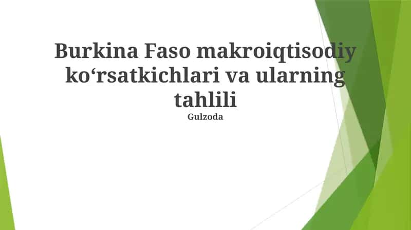 Asosiy Makroiqtisodiy Ko'rsatkichlar Tahlili 1