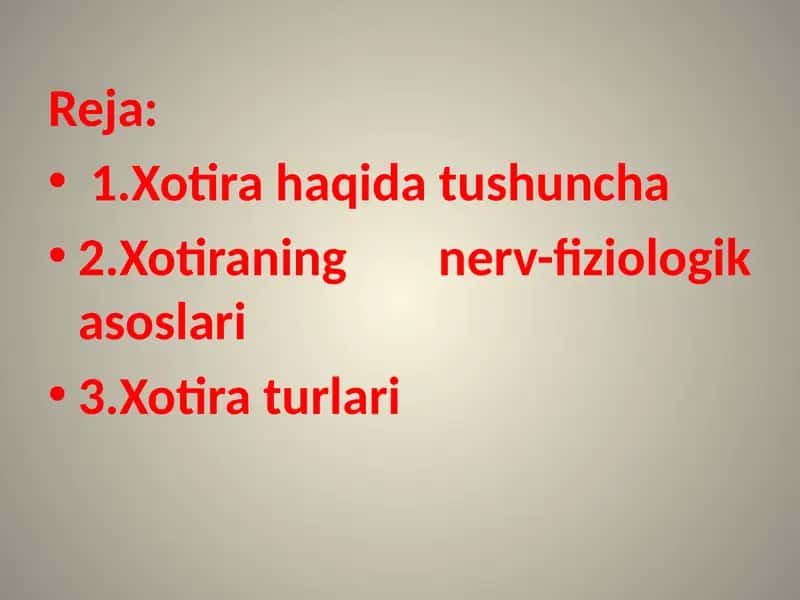 Xotira 1