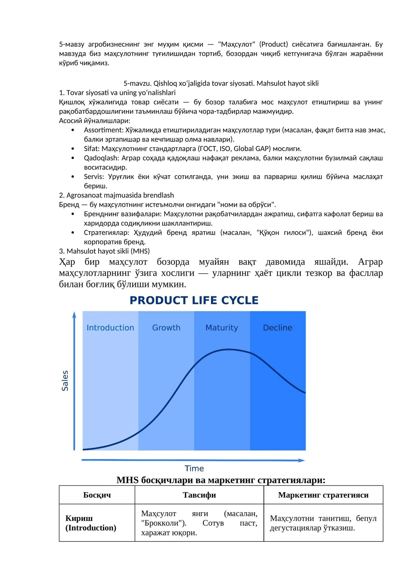 Махсулот (Product) 1