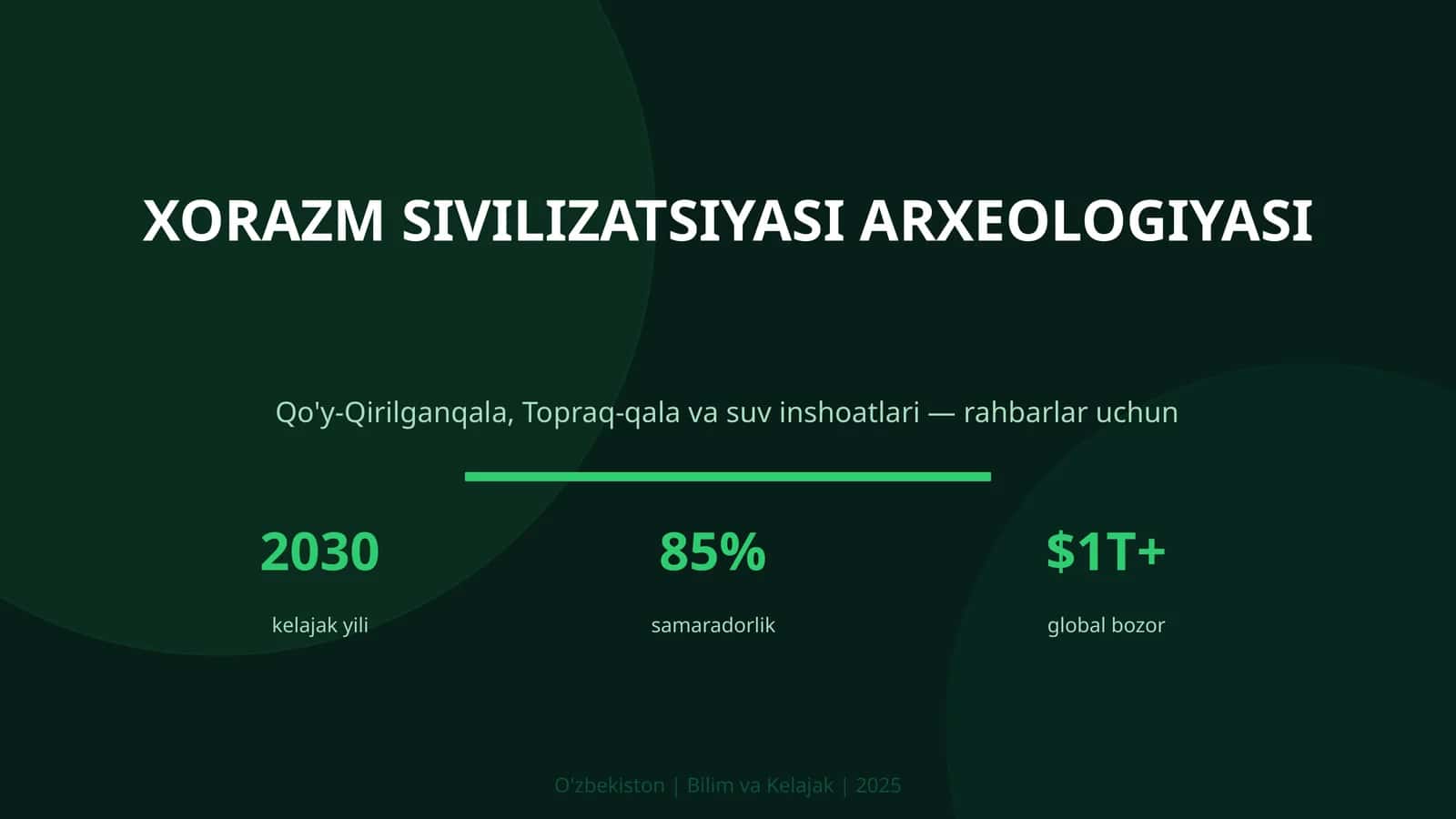 Xorazm sivilizatsiyasi arxeologiyasi 1