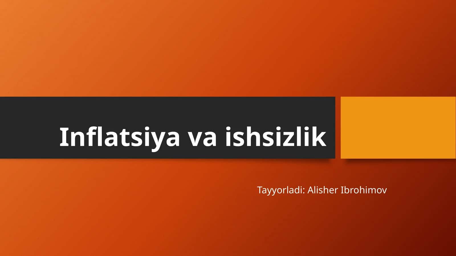 Inflatsiya va ishsizlik 1