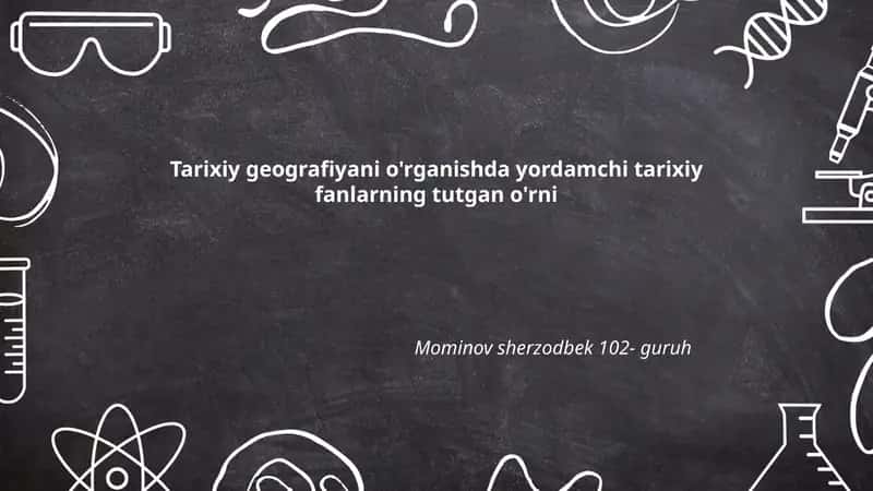 Tarixiy geografiyani o'rganish 1