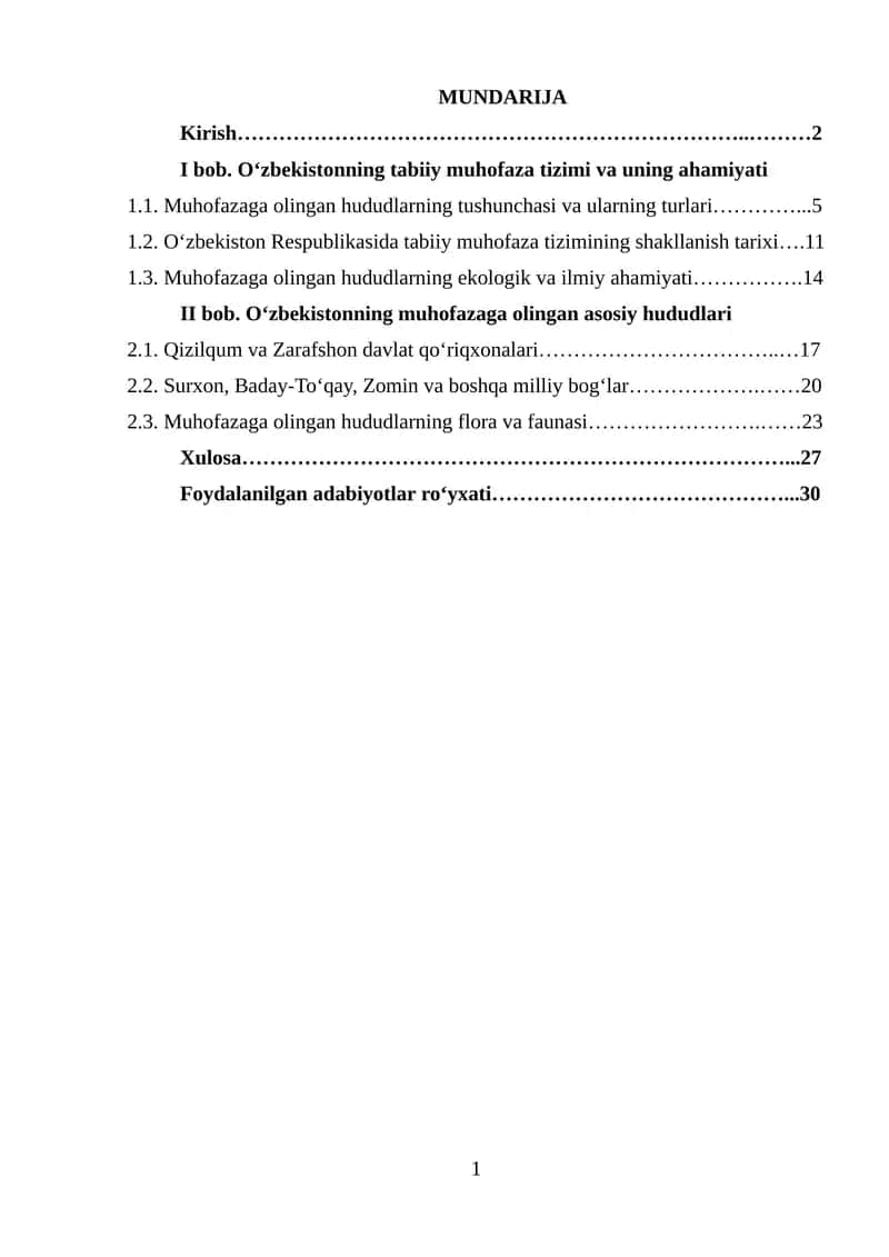 O'zbekistonning muhofazaga olingan xududlari 1