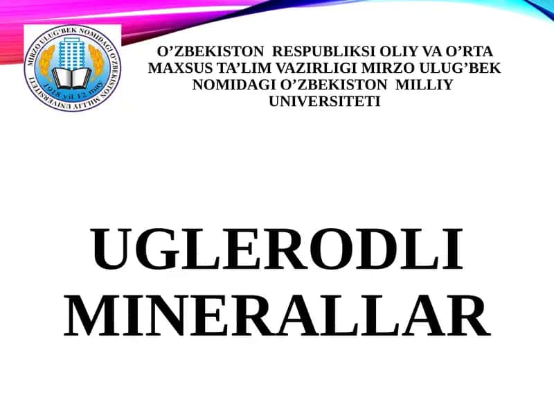 UGLERODLI MINERALLAR 1