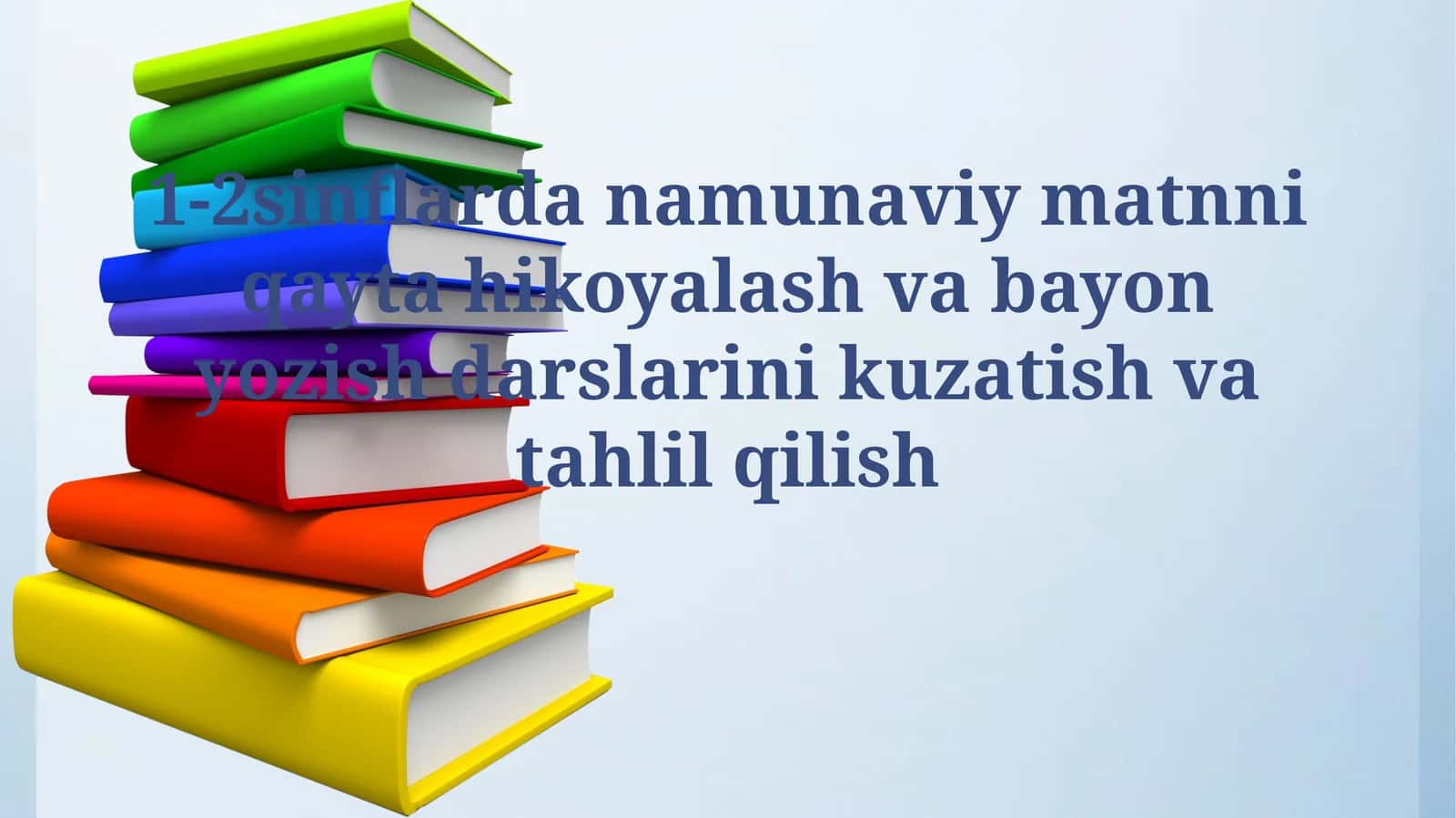 Model Matnlar Orqali Hikoya Aytish Va Insho Yozuv Darslarini Kuzatish 1