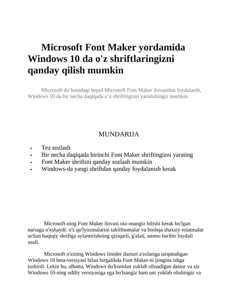 Microsoft Font Maker 1
