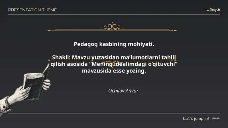 Mening idealimdagi o‘qituvchi 1