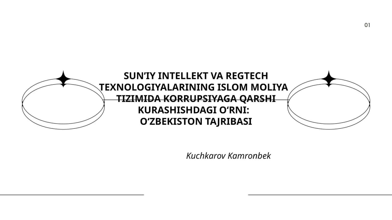 SUN’IY INTELLEKT VA REGTECH TEXNOLOGIYALARINING ISLOM MOLIYA TIZIMIDA KORRUPSIYAGA QARSHI KURASHISHDAGI O‘RNI: O‘ZBEKISTON TAJRIBASI 1