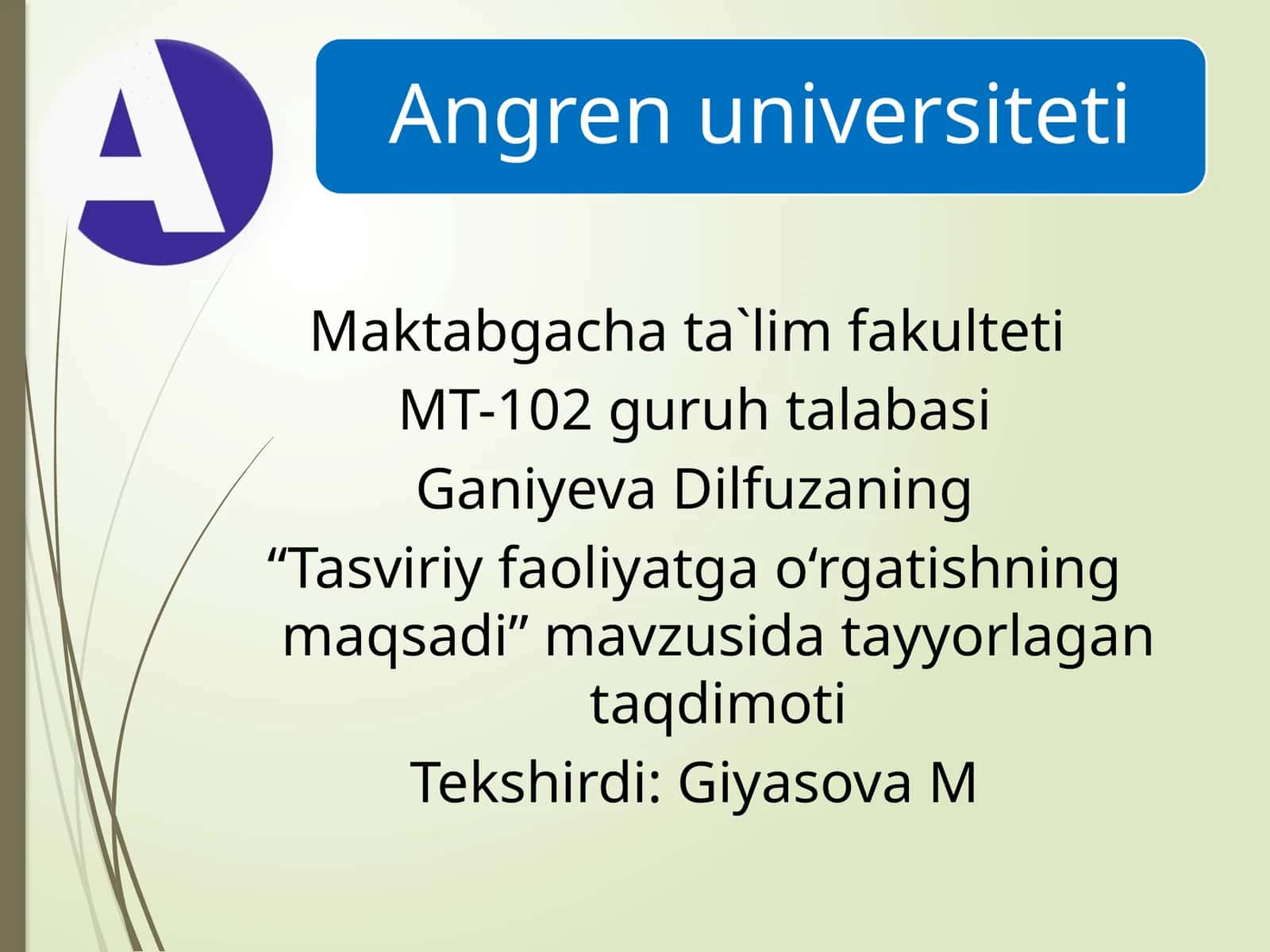 "Tasviriy faoliyatga o‘rgatishning maqsadi" 1