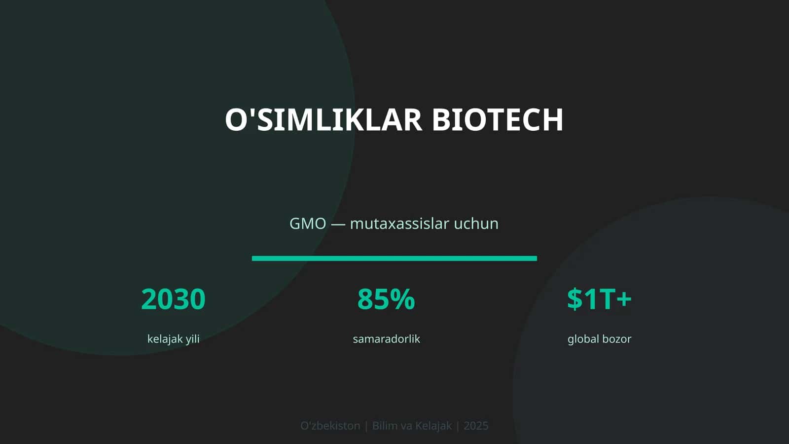 O'simliklar biotech 1