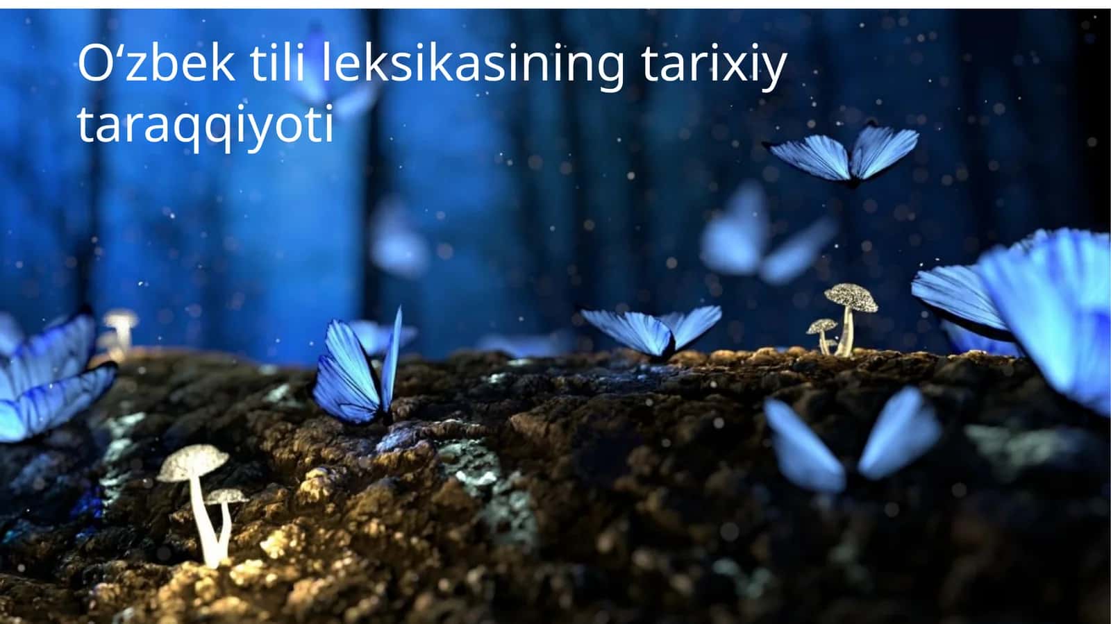 Oʻzbek tili leksikasining tarixiy taraqqiyoti 1