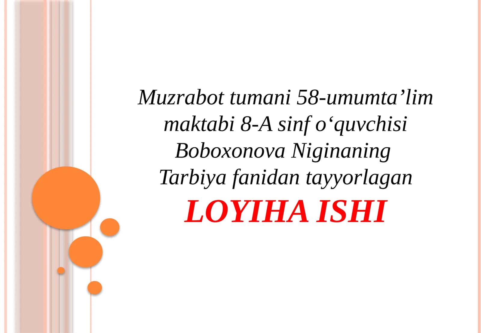 Niginaning Tarbiyafani 1