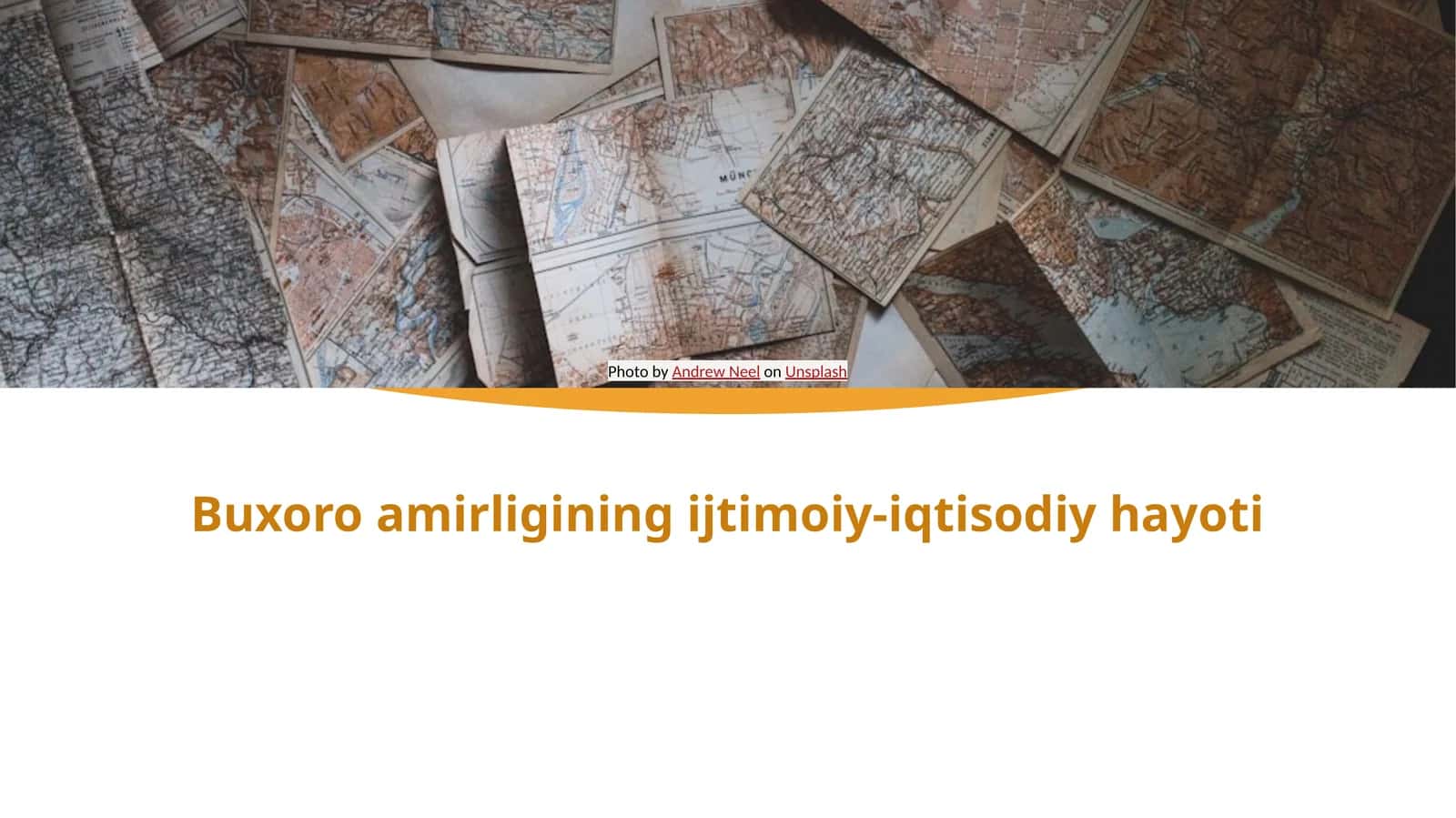Buxoro amirligining ijtimoiy-iqtisodiy hayoti 1