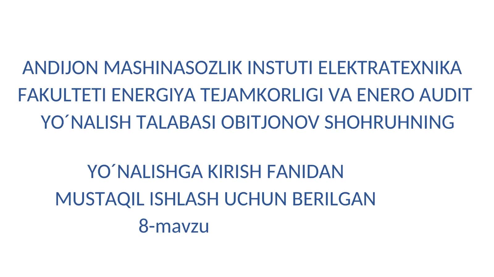 ATOM ELEKTR STANSIYALARI HAQIDA TUSHUNCHA 1
