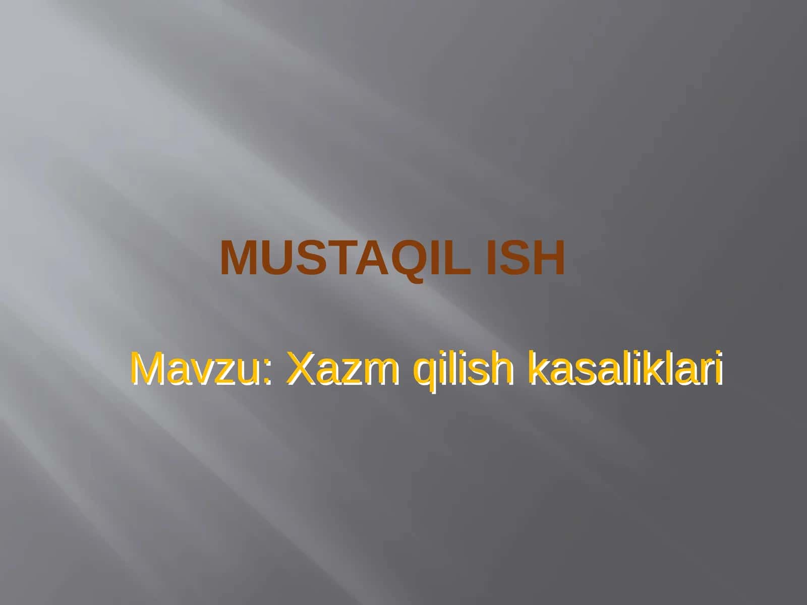 Qizilo'ngach kasalliklari 1