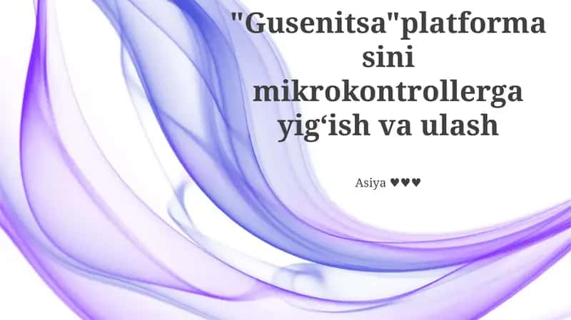 Gusenitsa Platforma Umumiy Ma'lumot 1