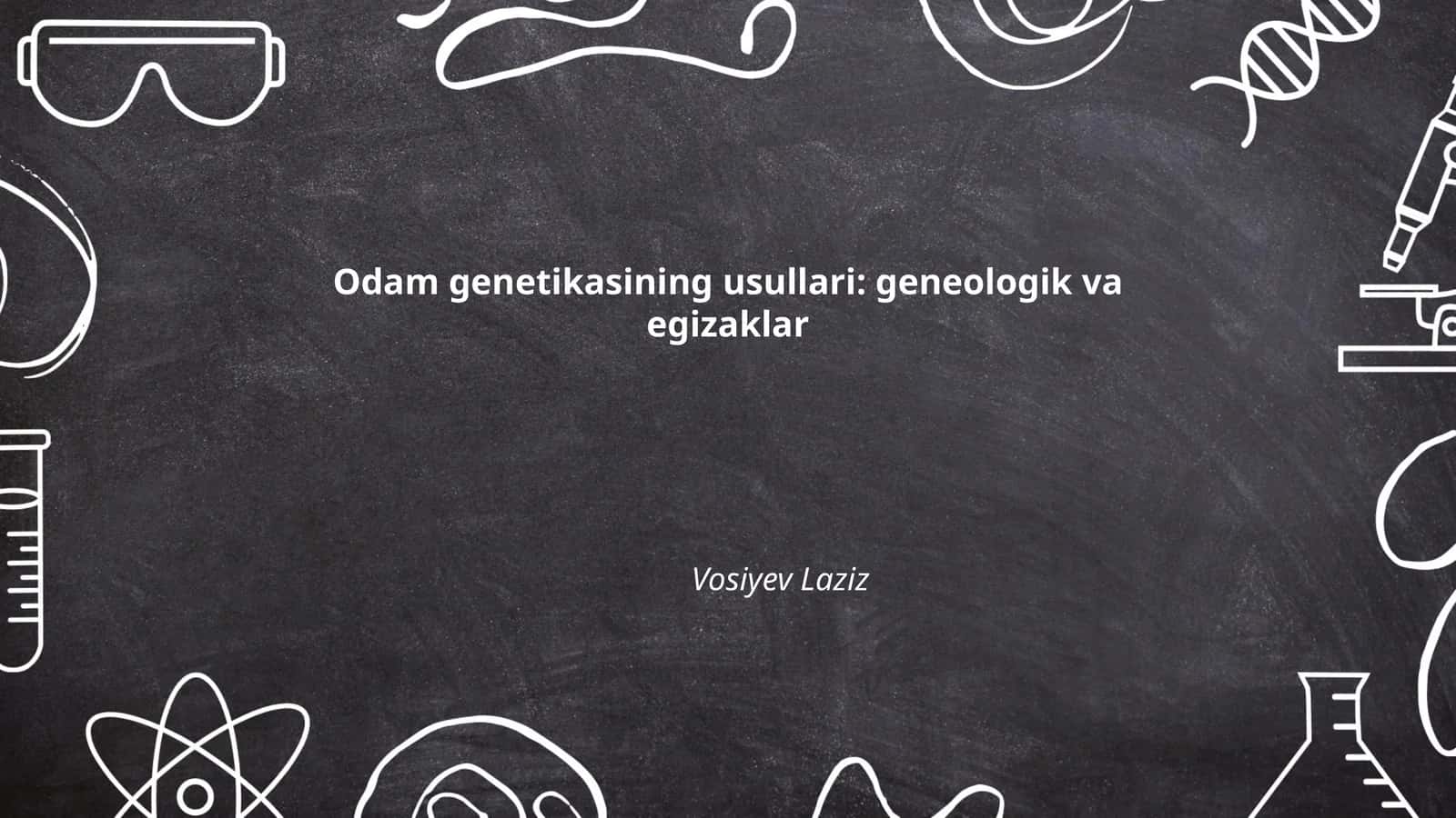 Geneologik tadqiqot usullari 1