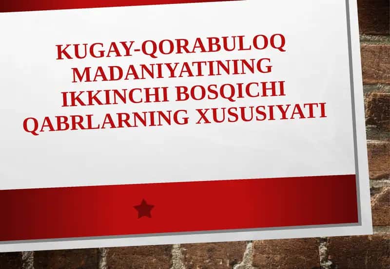 Kugay-qorabuloq madaniyatining ikkinchi bosqichiqabrlarning xususiyati 1
