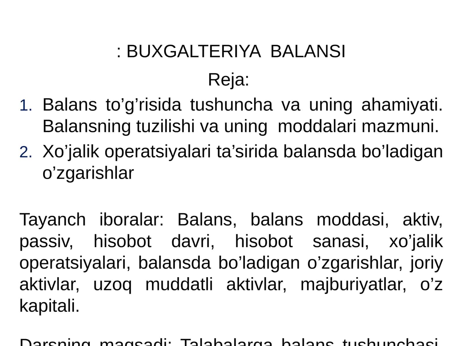BUXGALTERIYA BALANSI 1