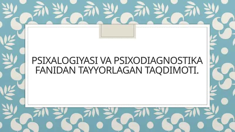 I.S.Vigotiskiy madaniy tarixiy konsepsiyasi 1