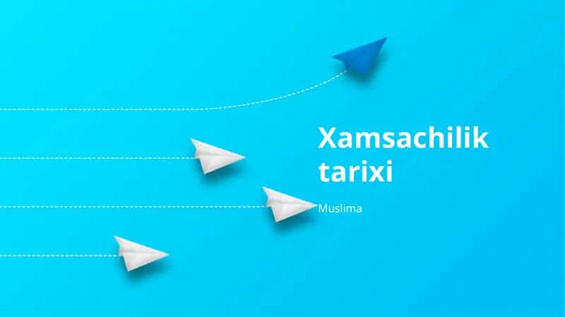 Xamsachilik tarixi 1