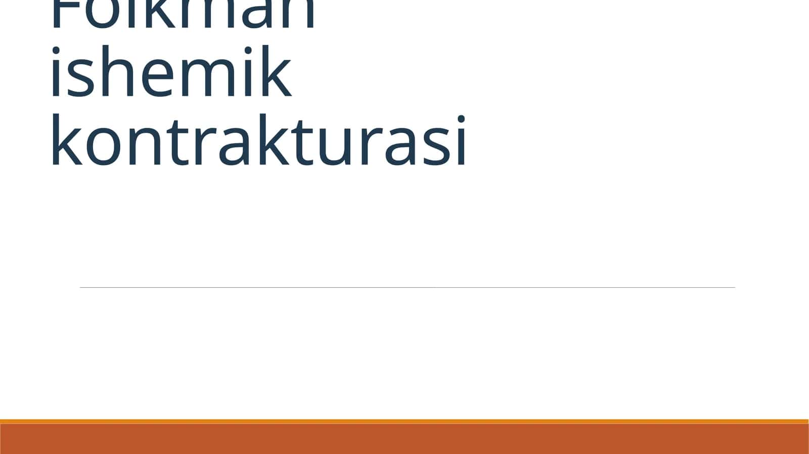 Folkmann kontrakturasi 1