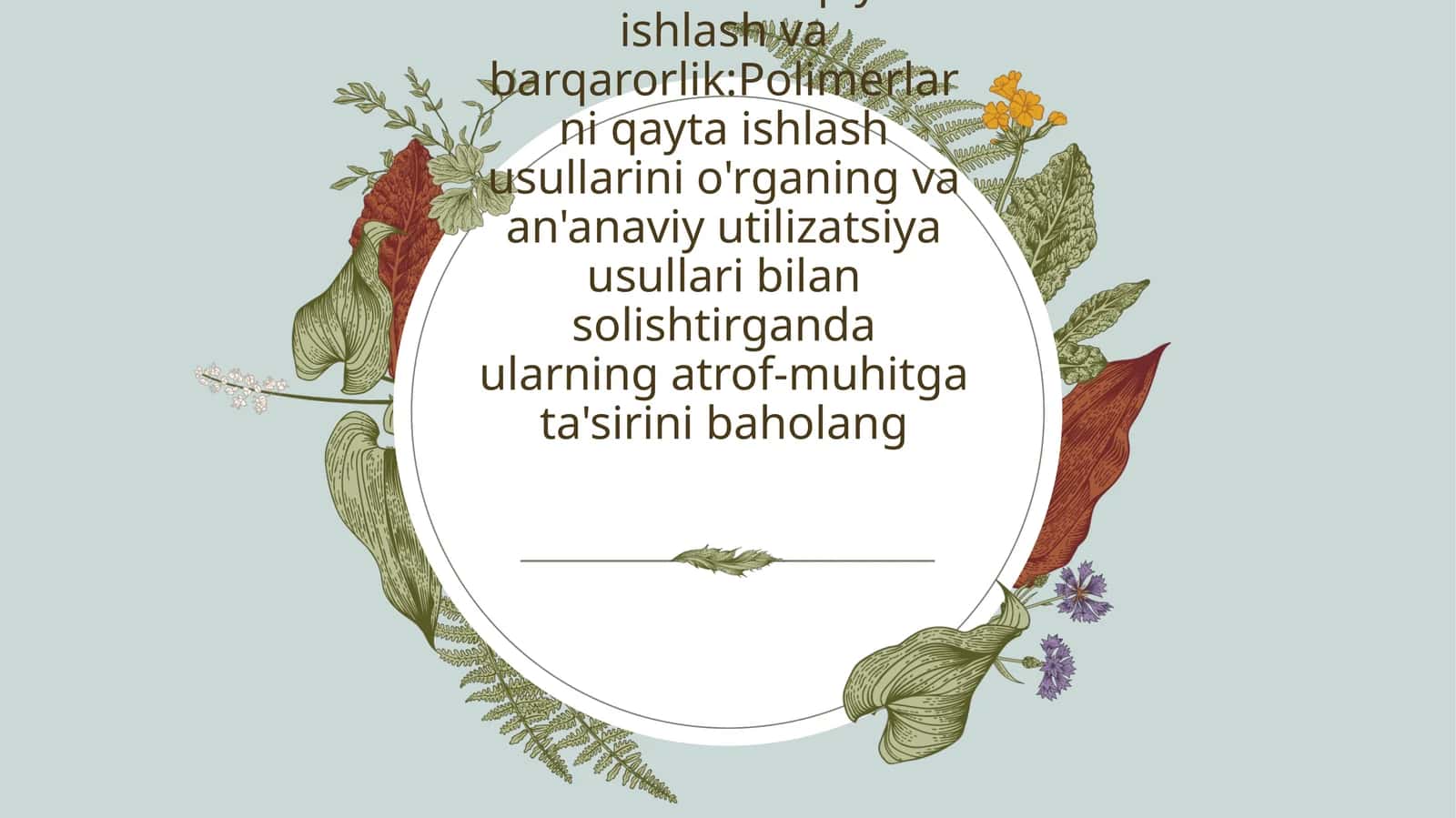 Polimerlarni qayta ishlash va barqarorlik 1
