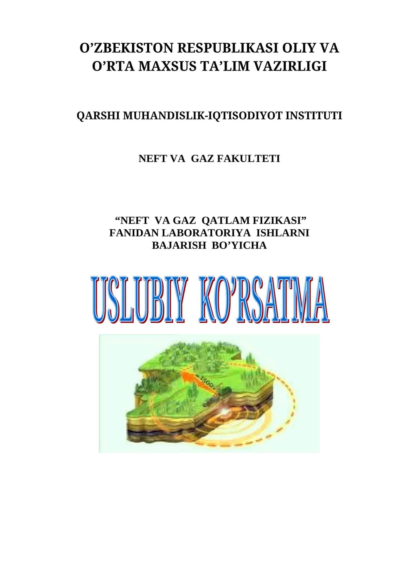 Neft va Gaz Qatlam Fizikasi Laboratoriya Ishlari 1