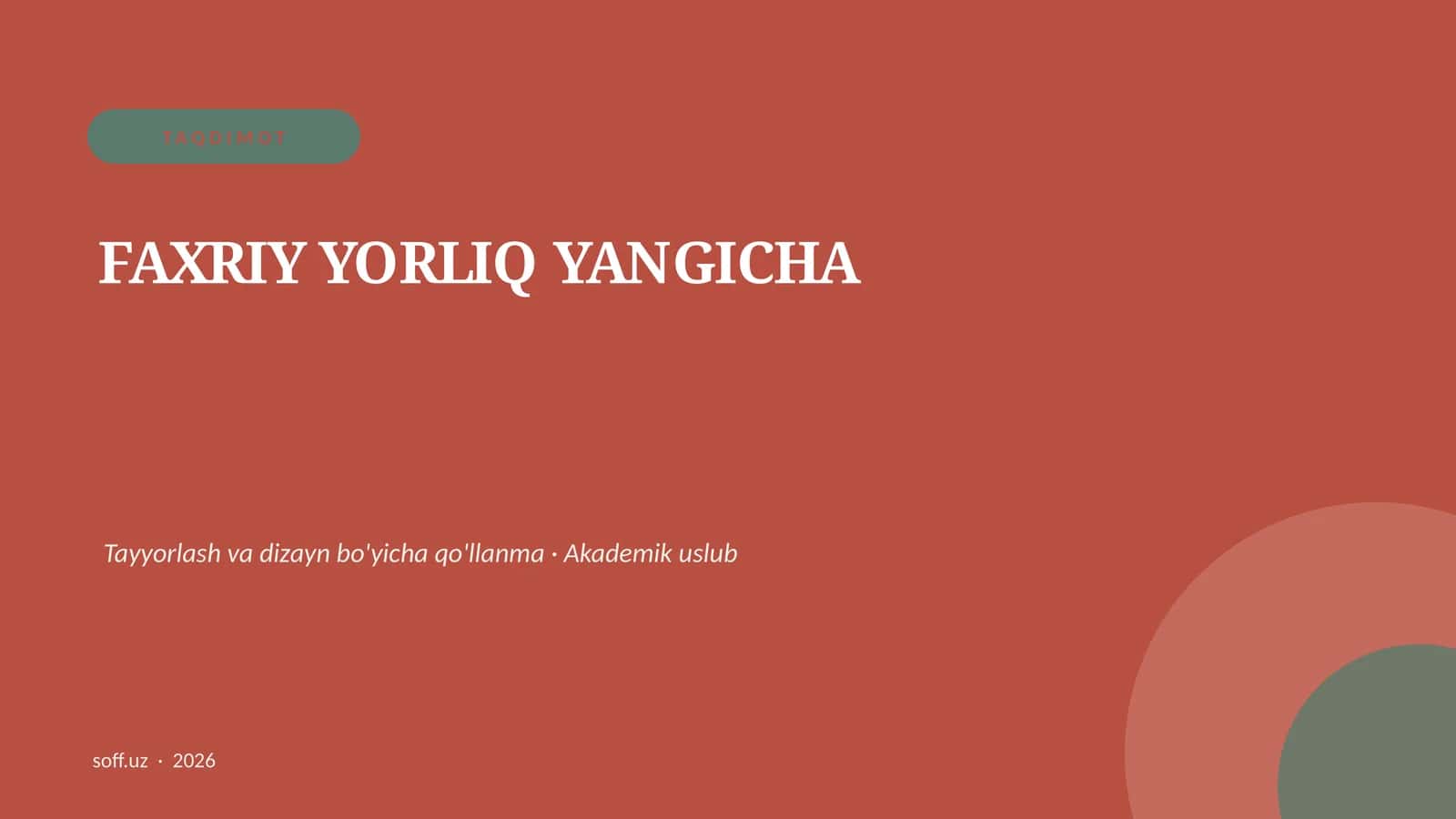 FAXRIY YORLIQ YANGICHA 1