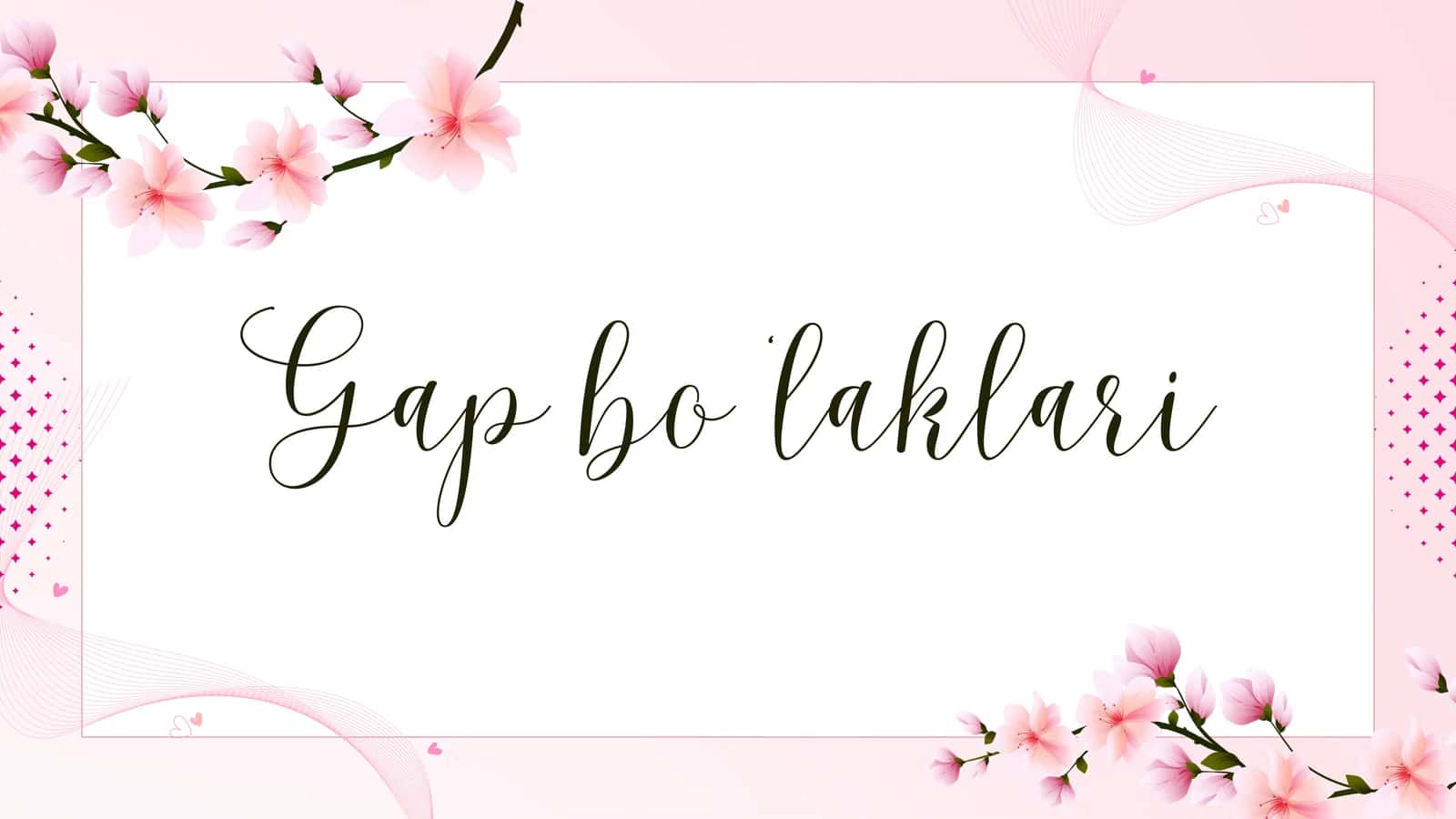 Qadimgi turkiy tilda gap bo 'laklari 1